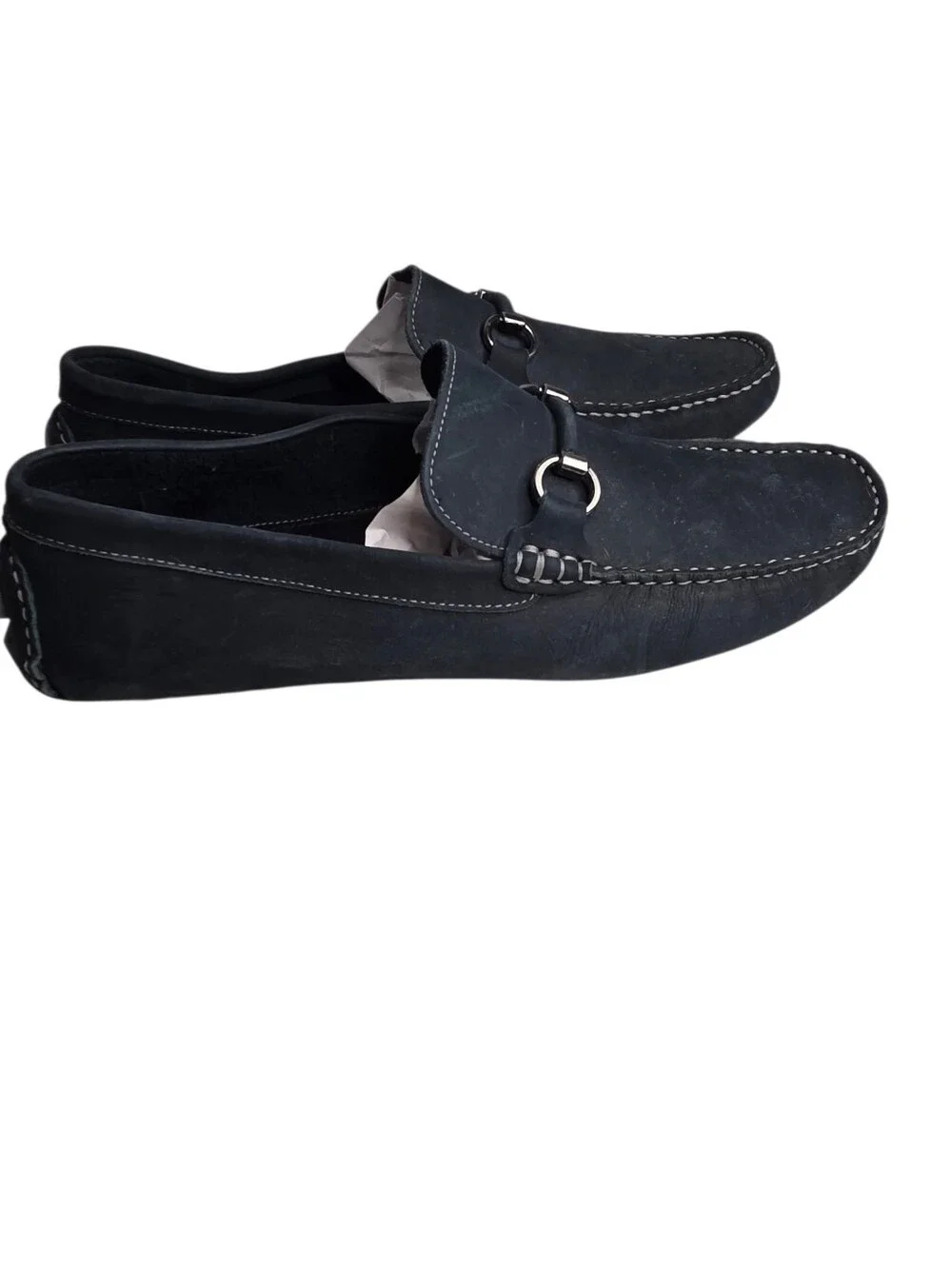 Nordstrom Rack Mens Suede Slide On Driving Loafers Black Size 12 Medium